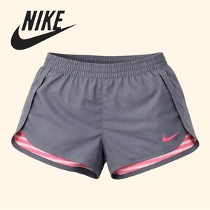 Nike Women’s Reversible Running Shorts Size Small Gray Pink Striped